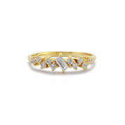 Solid Gold Diamond Baguette Ring